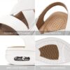 mysoft Women's Comfortable Walking Sandals Air Cushion Sport Slingback Elastic Band Platform Shoes - Image 4