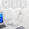 European Travel Plug Adapter, EU/UK/US Travel Plug Adapter Power Strip, 6 AC Outlets, 4 USB Ports (2 USB C), 3ft Wrapped Around Extension Cord, Compact for Travel - Image 4