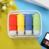 Travel Bottles for Toiletries, BPA Free Leak Proof Reusable Silicone Bottles, TSA Approved 3oz Travel Size Bottles, Travel Accessories for Shampoo Soap Liquids with Toiletry Bag (4 Pack) - Image 6