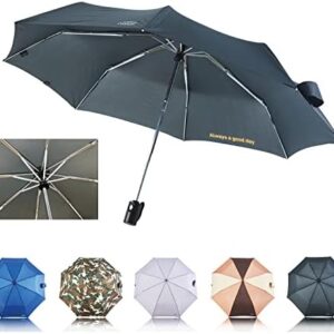 Stormproof Umbrella - Windproof, Folding, Travel Umbrella for Sun and Rain, Portable, Light Umbrella with 43 or 47 inches Arc and 70 mph Max Wind Strength